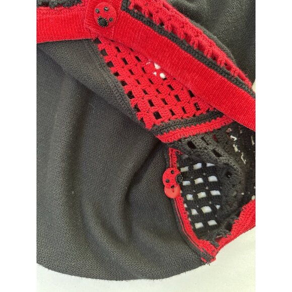 quaker factory Knit cardigan Dog Christmas Ugly Sweater Women’s 2X XXL Black - Picture 4 of 9